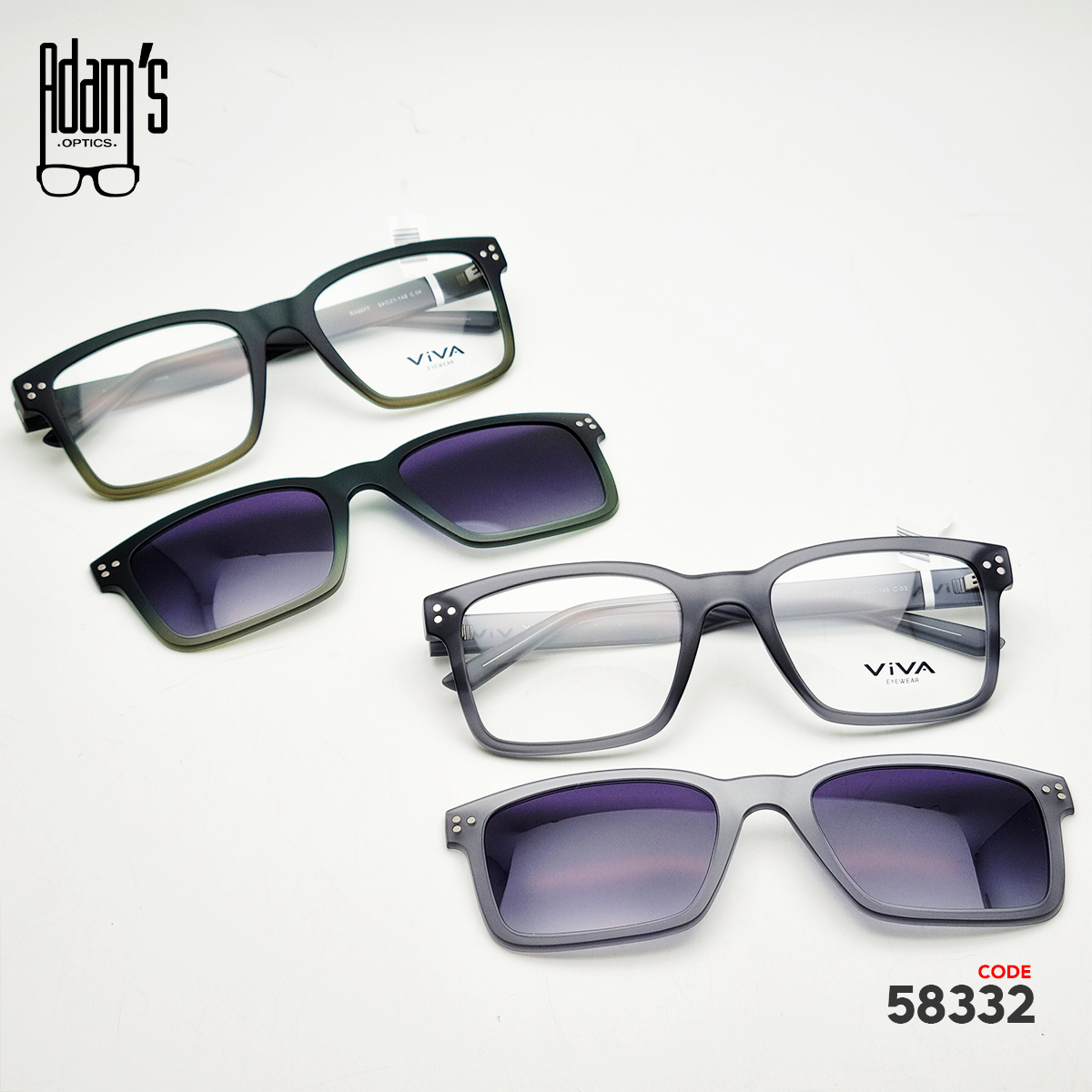 Viva RX8077 Square Eyeglasses