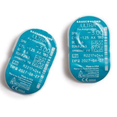 Bausch & Lomb Ultra Toric Monthly Clear Contact Lenses