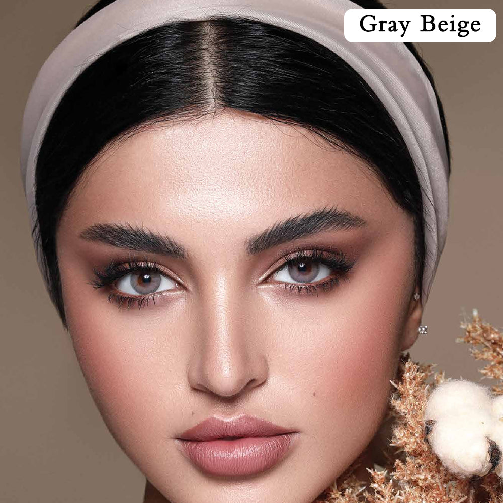 BELLA ELITE COLORED LENSES - Gray Beige