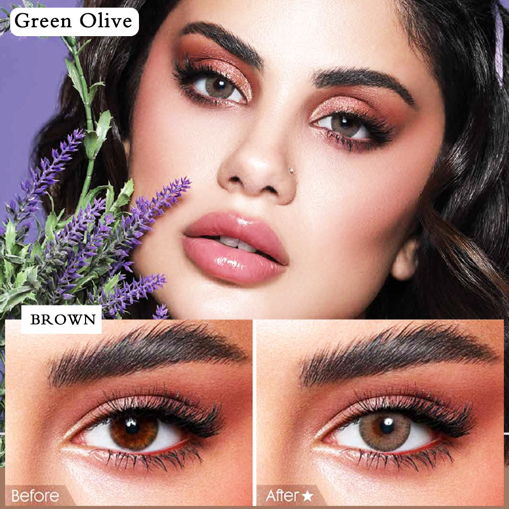 BELLA ELITE COLORED LENSES - Green Olive