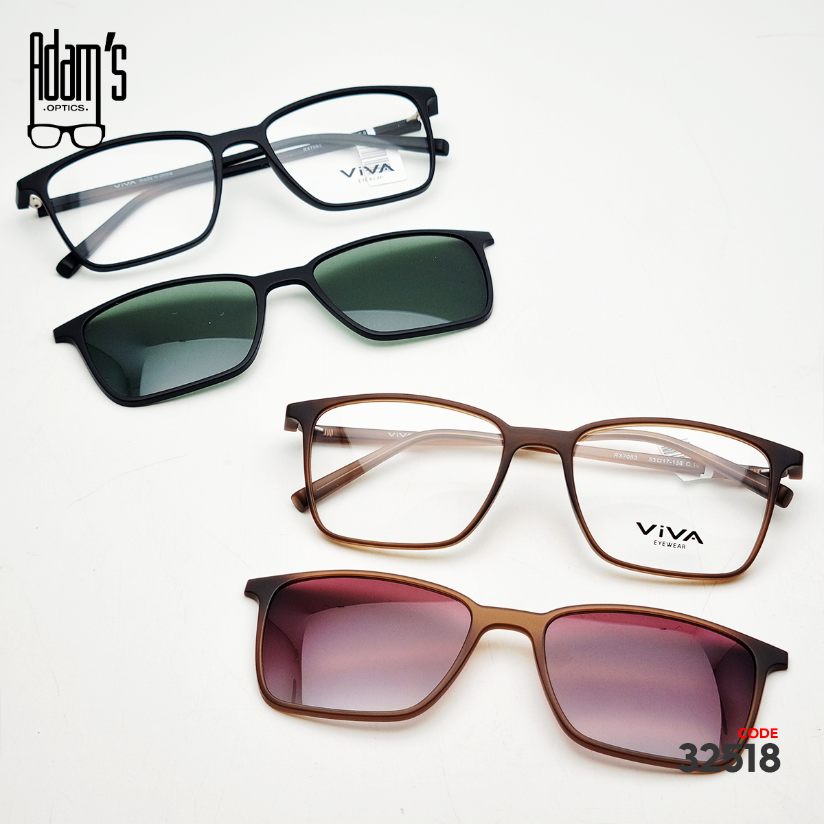 Viva RX7083 Square Eyeglasses