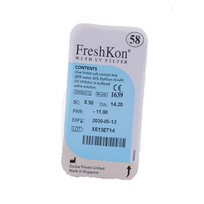 FreshKon Monthly Clear Contact Lenses