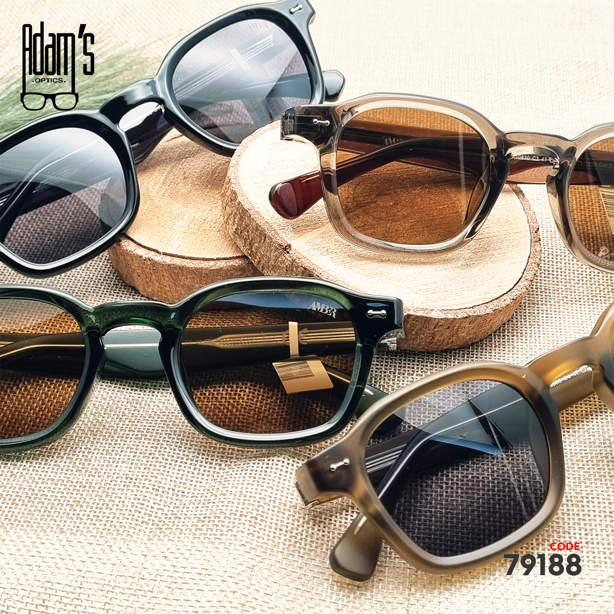 Amber 10830 Square Sunglasses