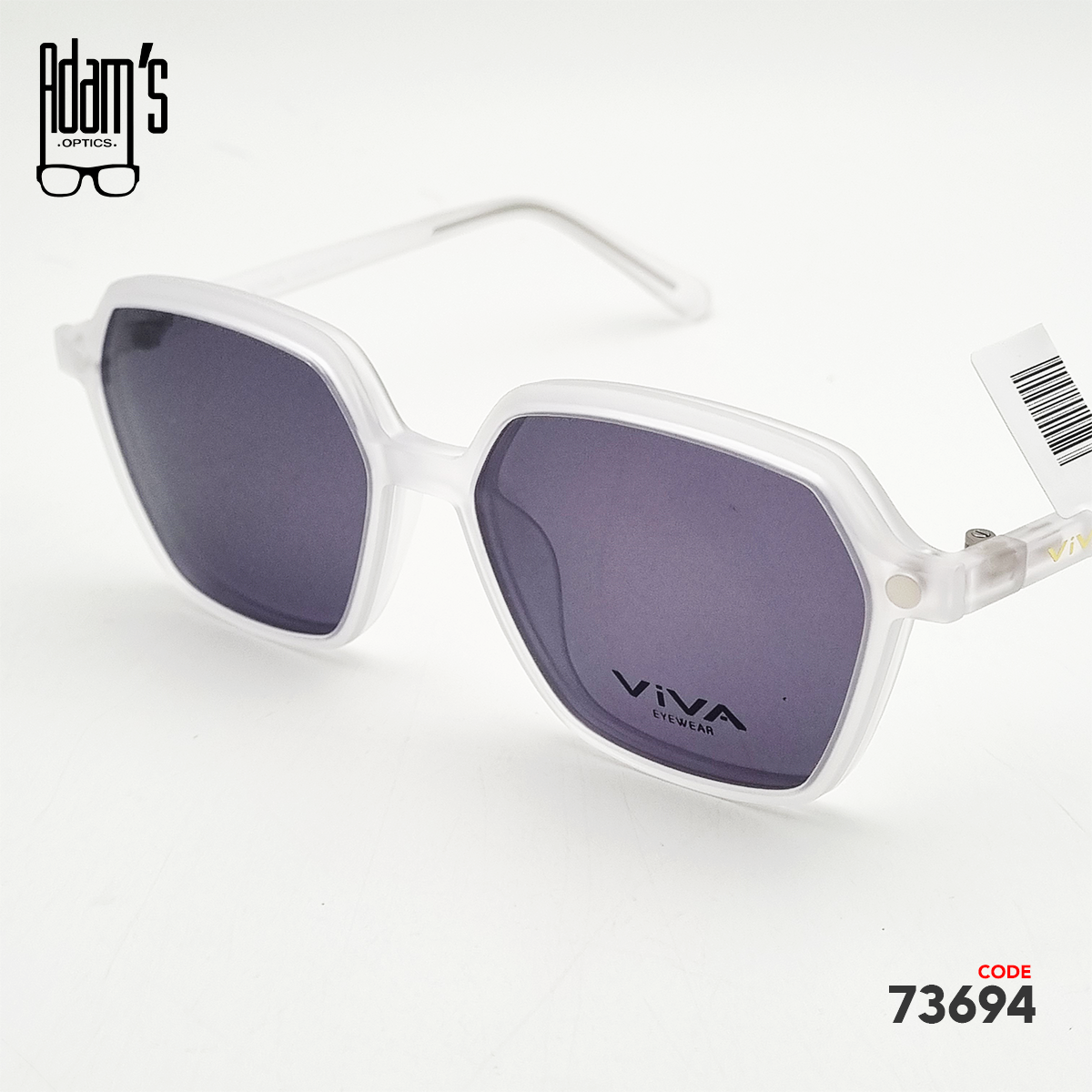 Viva RX8084 Hexagonal Clip-On Eyeglasses