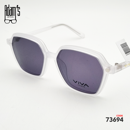 Viva RX8084 Hexagonal Clip-On Eyeglasses