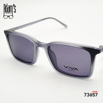 Viva RX8085 Square Clip-On Eyeglasses