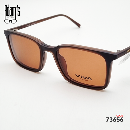 Viva RX8085 Square Clip-On Eyeglasses