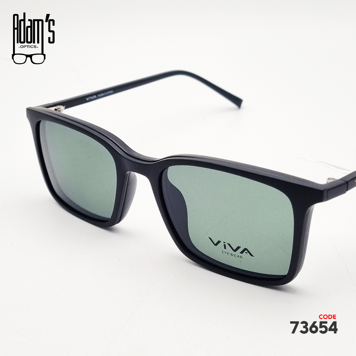 Viva RX8085 Square Clip-On Eyeglasses