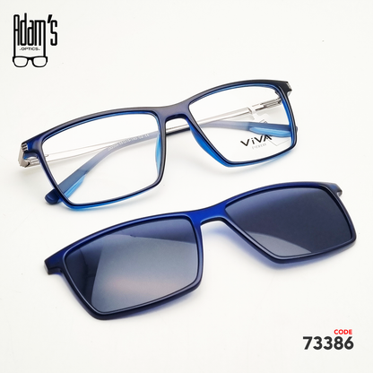 Viva JS2005 Square Clip-On Eyeglasses