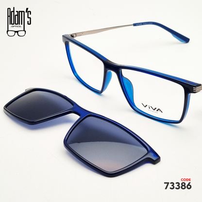 Viva JS2005 Square Clip-On Eyeglasses