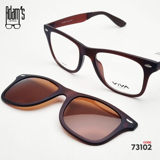 Viva MF467 Square Clip-On Eyeglasses