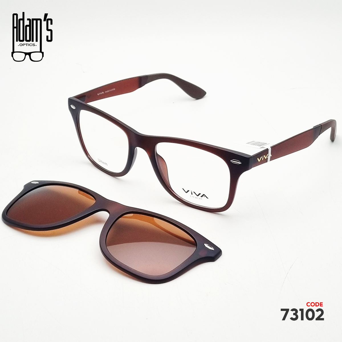 Viva MF467 Square Clip-On Eyeglasses