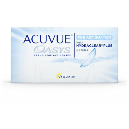 Johnson Acuvue Oasys Toric Yearly Clear Contact Lenses (Box)
