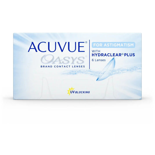 Johnson Acuvue Oasys Toric Yearly Clear Contact Lenses