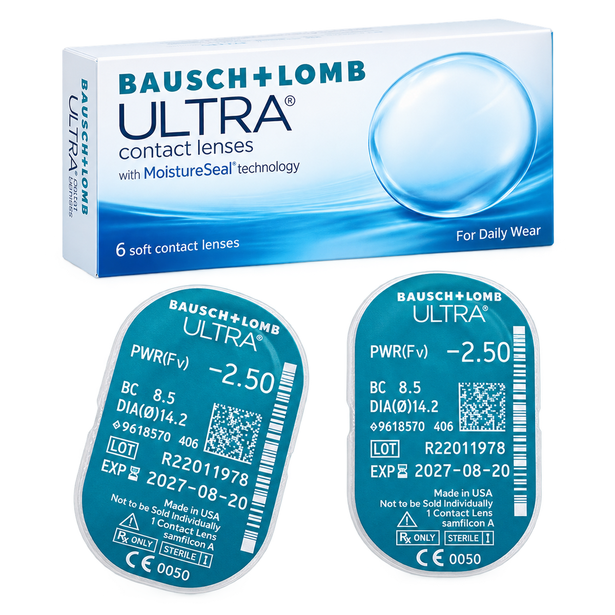Bausch & Lomb Ultra Monthly Clear Contact Lenses