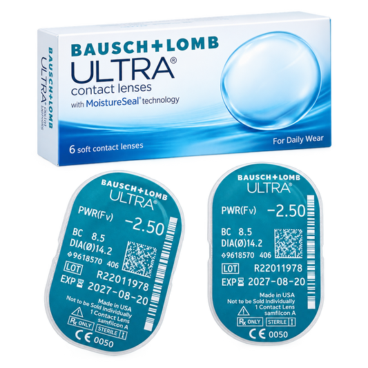 Bausch & Lomb Ultra  Monthly Clear Contact Lenses (Box)