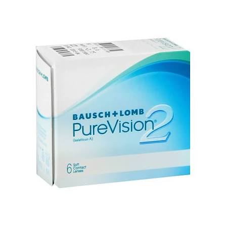 Bausch & Lomb Purevision 2 Monthly Clear Contact Lenses (Box)