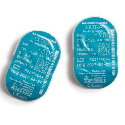 Bausch & Lomb Ultra Toric Monthly Clear Contact Lenses
