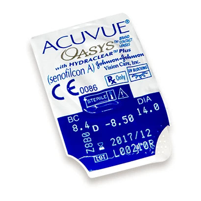 Johnson Acuvue Oasys Monthly Clear Contact Lenses (Box)